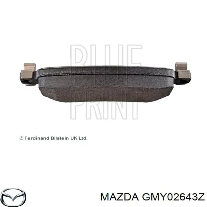 Задні гальмівні колодки GMY02643Z Mazda