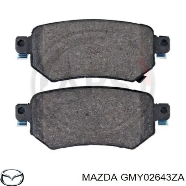 GMY02643ZA Mazda Колодки гальмівні задні, дискові