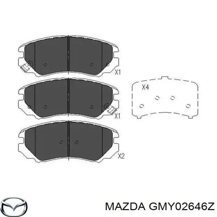 Ремкомплект супорту GMY02646Z Mazda