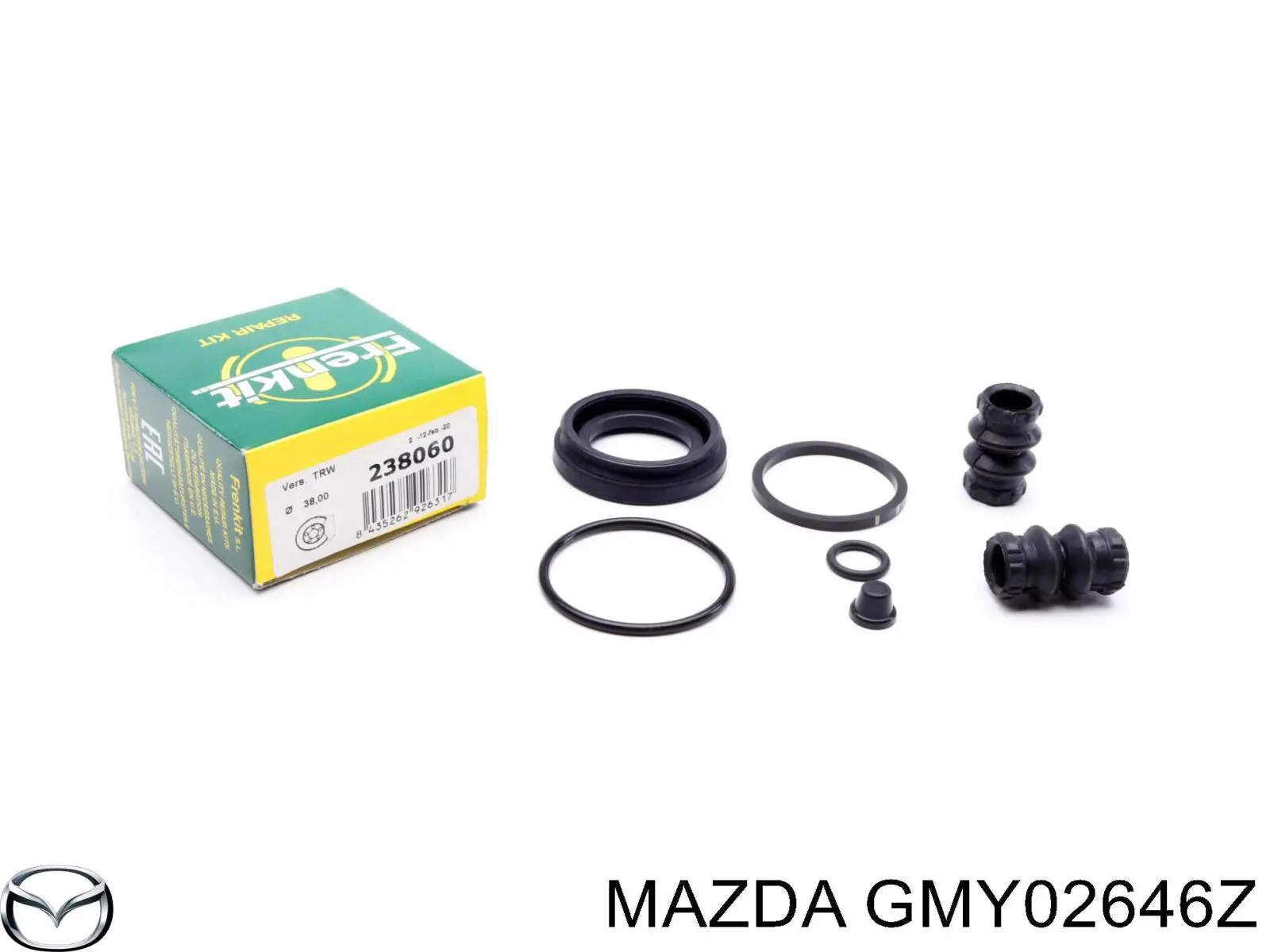 Ремкомплект супорту гальмівного заднього Mazda GMY02646Z ціна, від 5.39 USD