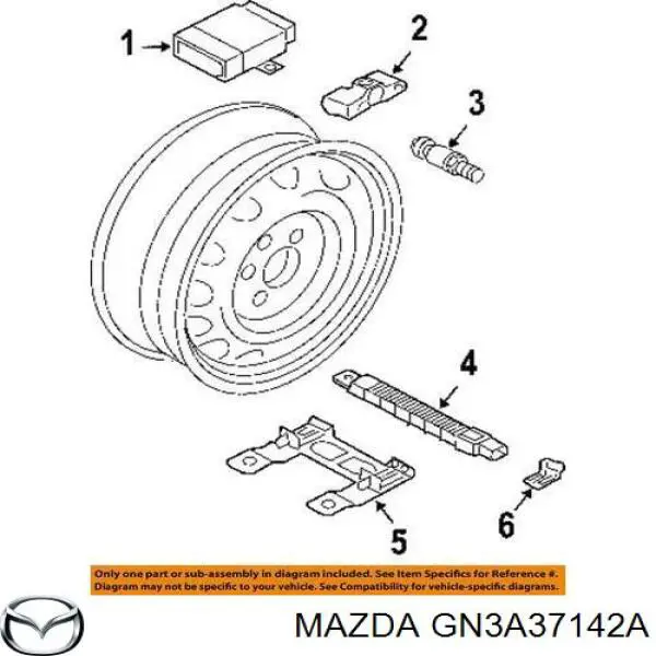  Mazda GN3A37142A ціна, від 18.18 USD