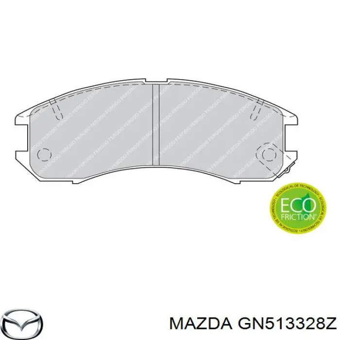 Купити GN513328Z Mazda Колодки гальмівні передні, дискові