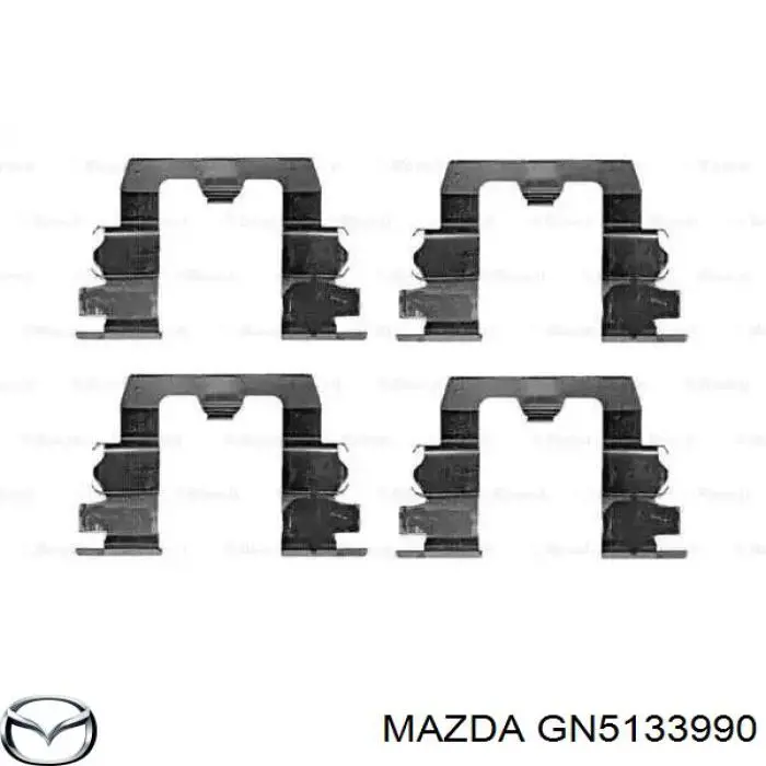 GN5133990 Mazda супорт гальмівний передній лівий