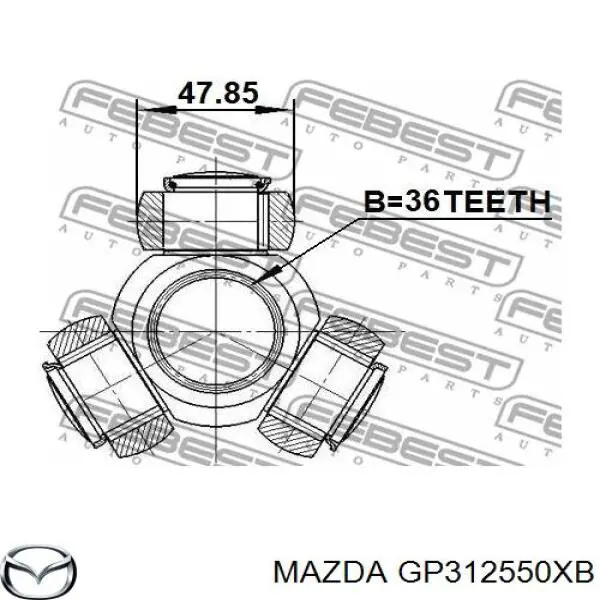 GP312550XB Mazda Привід передній правий