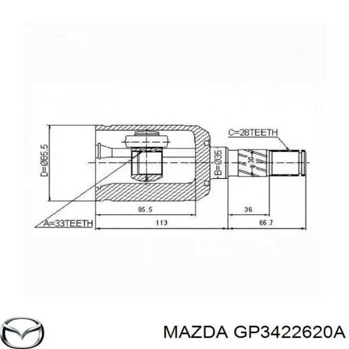 Купити GP3422620A Mazda 