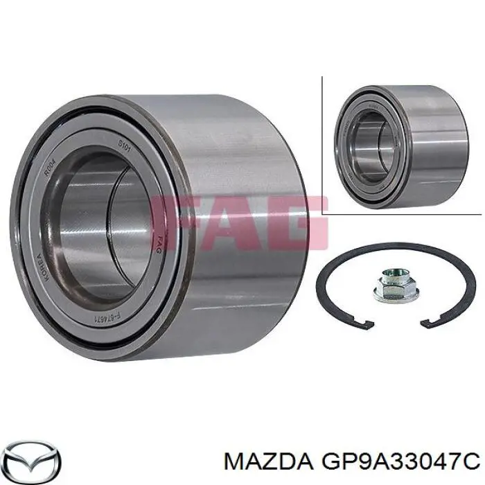 GP9A33047C Mazda Підшипник маточини передньої