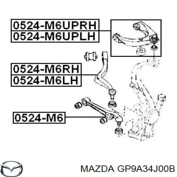 Важіль підвіски на Mazda 6 MPS 