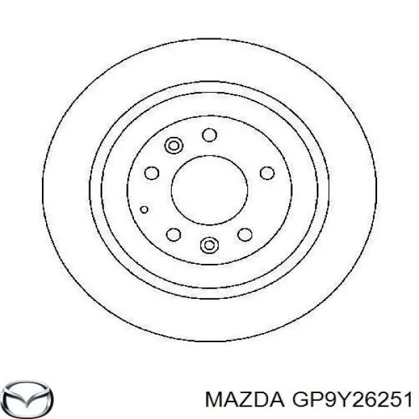 GP9Y26251 Mazda Дискові гальма