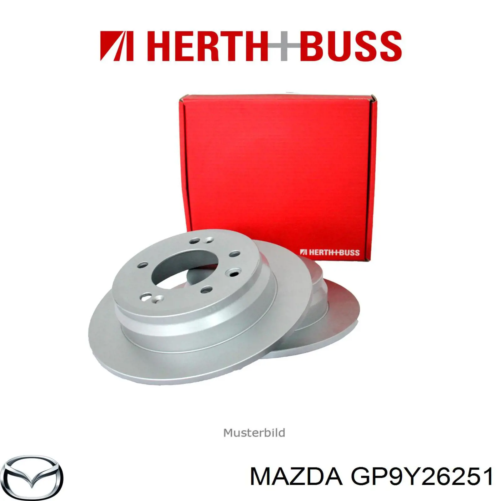 Купити GP9Y26251 Mazda Диск заднього гальма