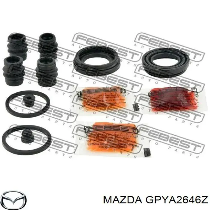 GPYA2646Z Mazda ремкомплект супорту гальмівного заднього