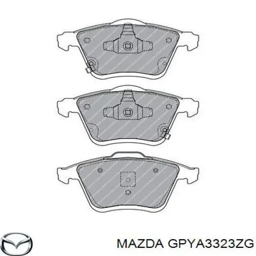 Купити GPYA3323ZG Mazda Колодки гальмівні передні, дискові
