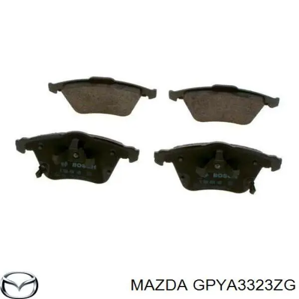 Гальмівні колодки Mazda GPYA3323ZG ціна, від 36.02 USD