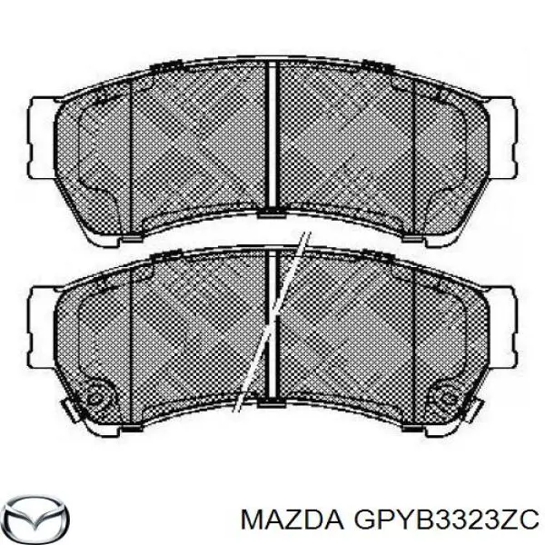 Гальмівні колодки Mazda GPYB3323ZC ціна, від 25.37 USD
