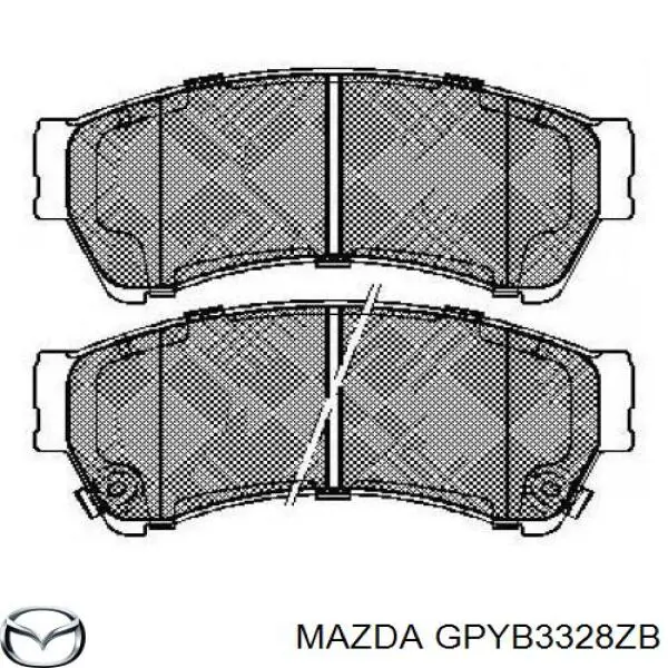 GPYB3328ZB Mazda Передні гальмівні колодки