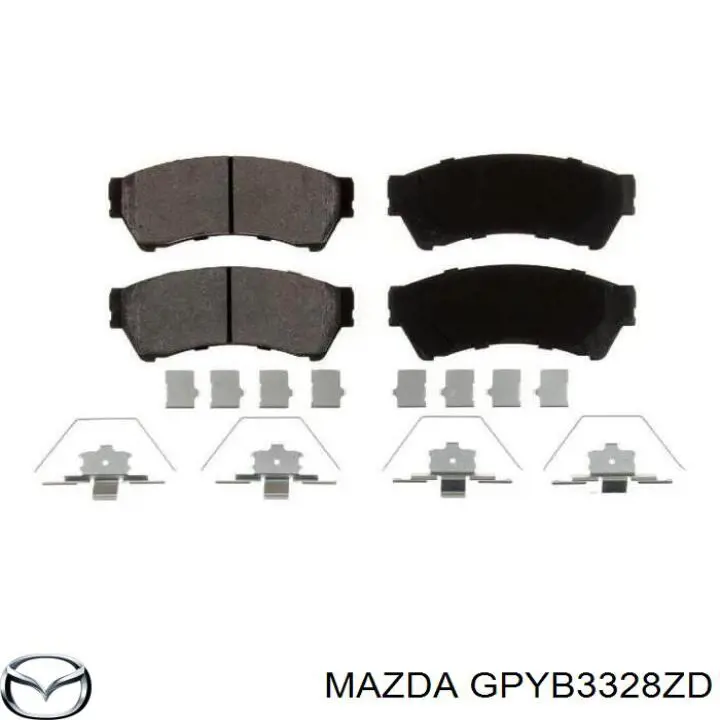 GPYB3328ZD Mazda Передні гальмівні колодки