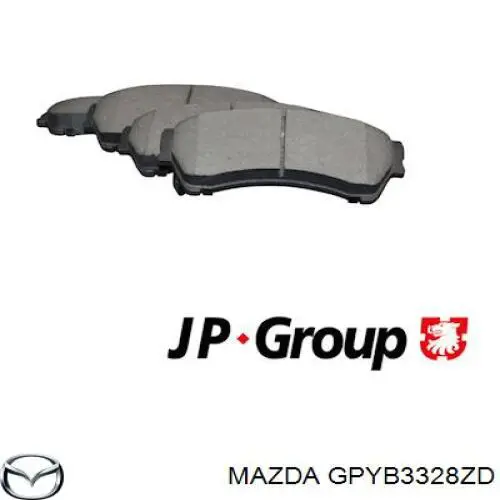 Купити GPYB3328ZD Mazda Колодки гальмівні передні, дискові