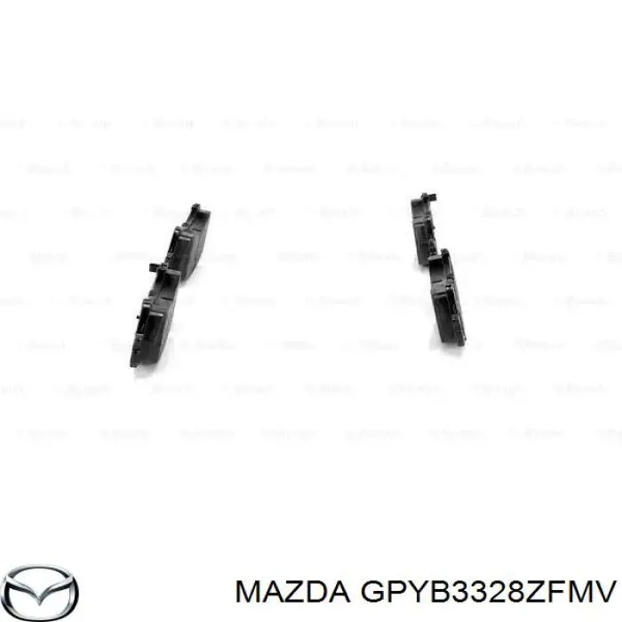 Гальмівні колодки Mazda GPYB3328ZFMV ціна, від 26.22 USD