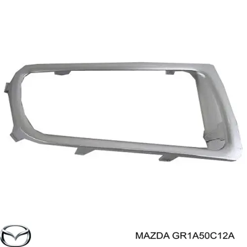 Заглушка/ решітка протитуманних фар бампера переднього, права Mazda 6 MPS (GG) (Мазда 6)