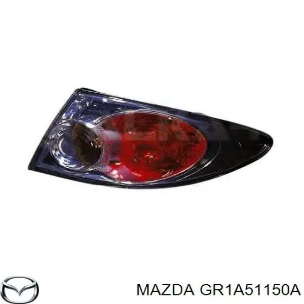 GR1A51150A Mazda ліхтар задній правий, зовнішній
