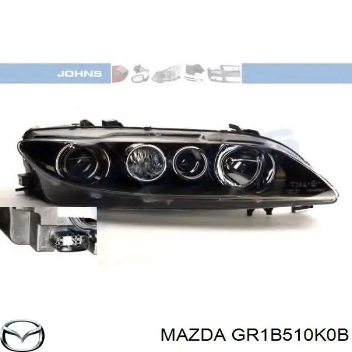Основна фара - вставка Mazda GR1B510K0B ціна, від 155.79 USD