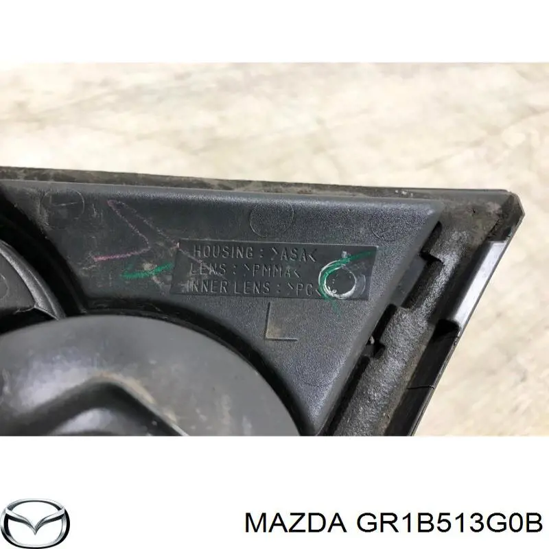 Ліхтар задній лівий, внутрішній GR1B513G0B Mazda