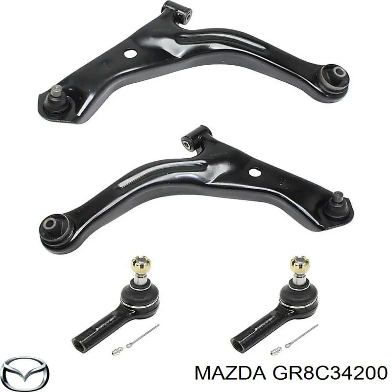 Важіль передньої підвіски верхній, правий GR8C34200 Mazda