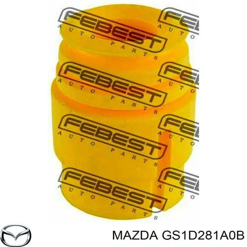 GS1D281A0B Mazda буфер-відбійник амортизатора заднього