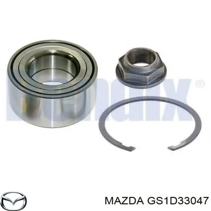 Купити GS1D33047 Mazda Підшипник ступиці передньої