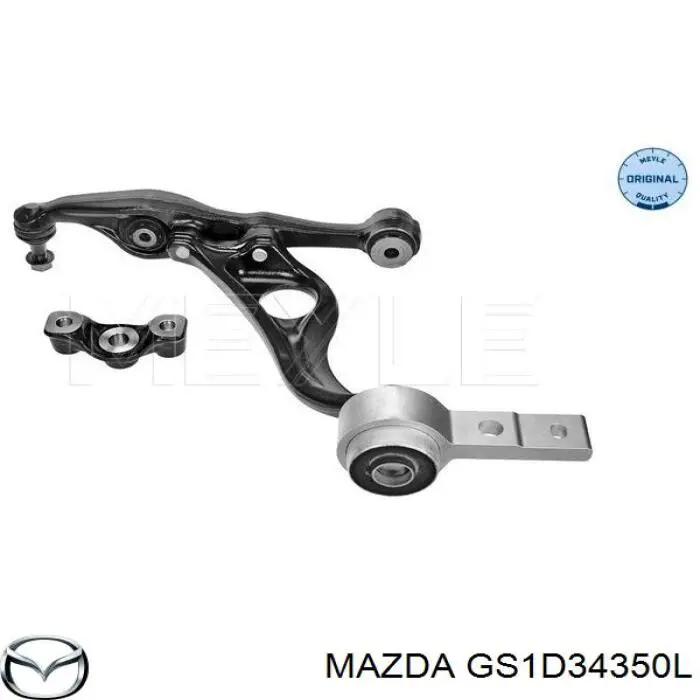 Купити GS1D34350L Mazda Лівий важіль передній нижній підвіски