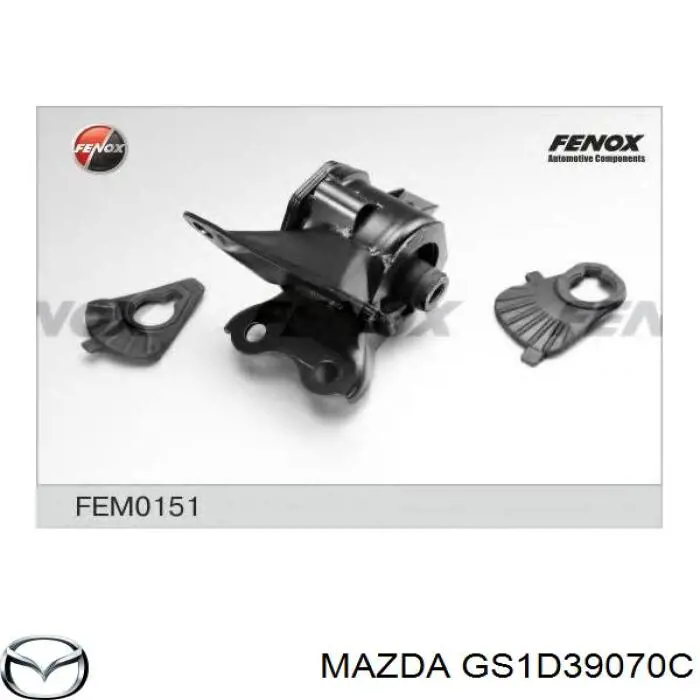 Ліва подушка двигуна Mazda GS1D39070B ціна, від 38.01 USD