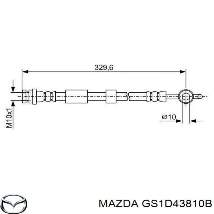 Шланг гальмівний задній Brembo T49071 ціна, від 11.40 USD