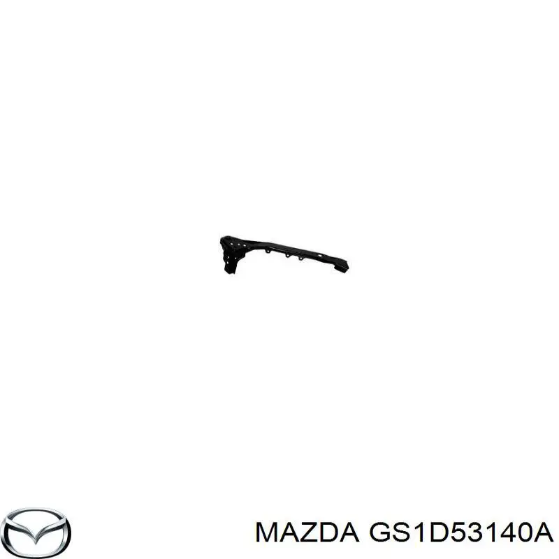 Супорт радіатора правий/монтажна панель кріплення фар Mazda 6 (GH) (Мазда 6)