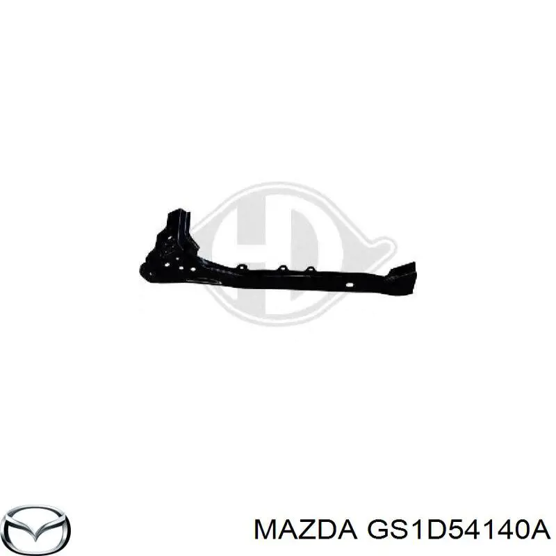 GS1D54140A Mazda супорт радіатора лівий/монтажна панель кріплення фар