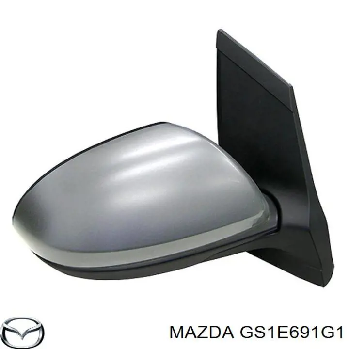 Дзеркальний елемент правого дзеркала заднього виду Mazda GS1E691G1A ціна, від 20.76 USD