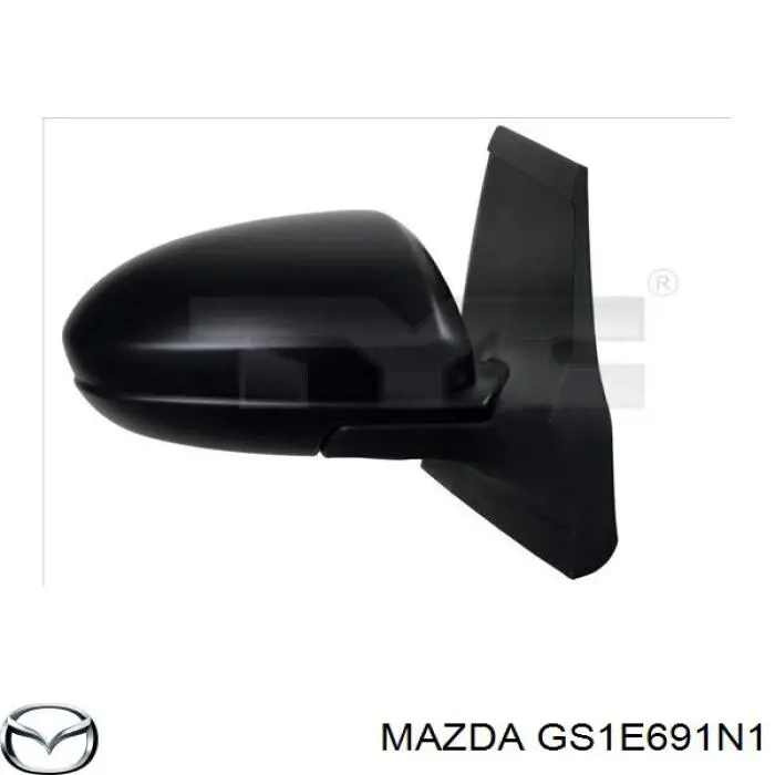 Накладка правого дзеркала заднього виду Mazda GS1E691N1 ціна, від 19.91 USD