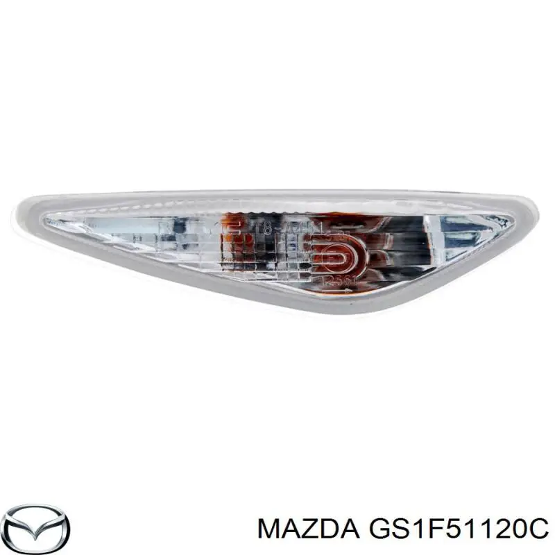 Купити GS1F51120D Mazda Повторювач повороту на крилі, правий