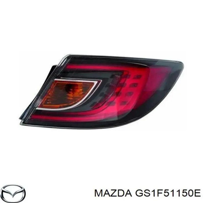 GS1F51150E Mazda ліхтар задній правий, зовнішній