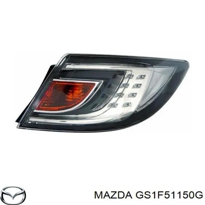 GS1F51150G Mazda ліхтар задній правий, зовнішній