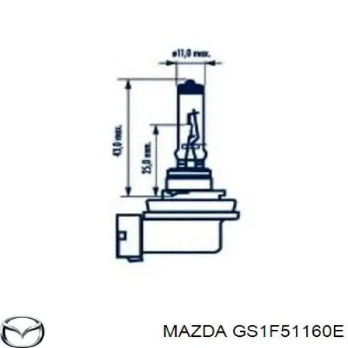 Стоп задній Mazda GS1F51160E ціна, від 112.61 USD