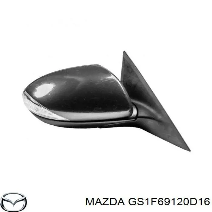 Праве бічне дзеркало Mazda GS1F69120D16 ціна, від 66.86 USD