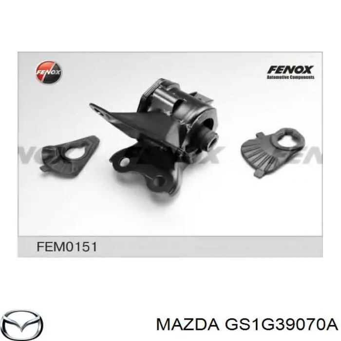 Купити GS1G39070A Mazda Подушка (опора) двигуна, ліва