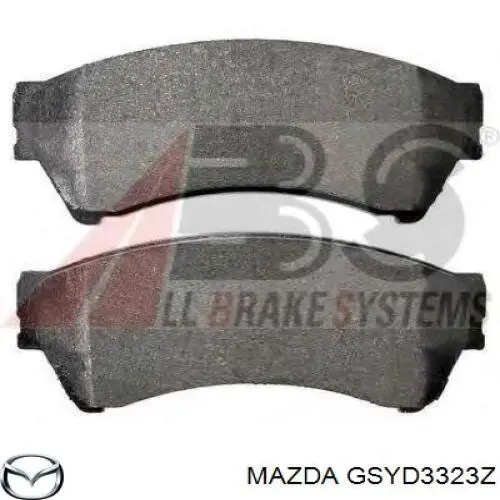 GSYD3323Z Mazda Передні гальмівні колодки