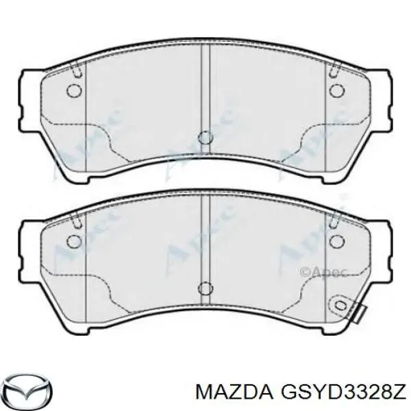 GSYD3328Z Mazda Передні гальмівні колодки