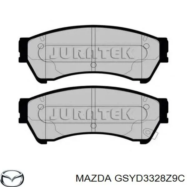 GSYD3328Z9C Mazda Передні гальмівні колодки