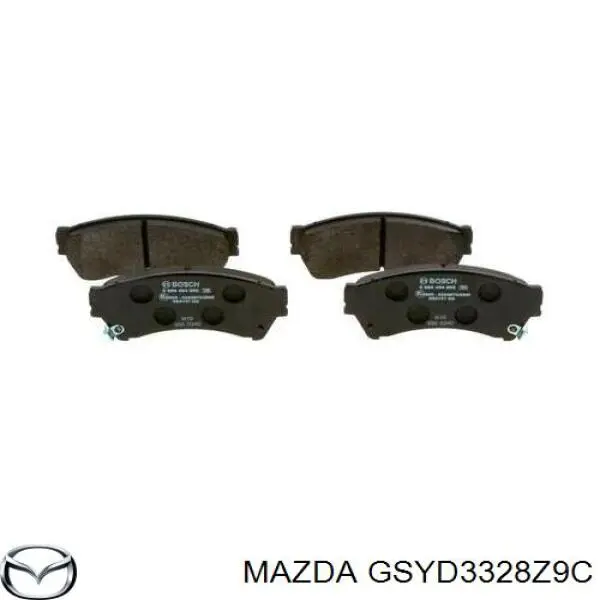 Купити GSYD3328Z9C Mazda Колодки гальмівні передні, дискові