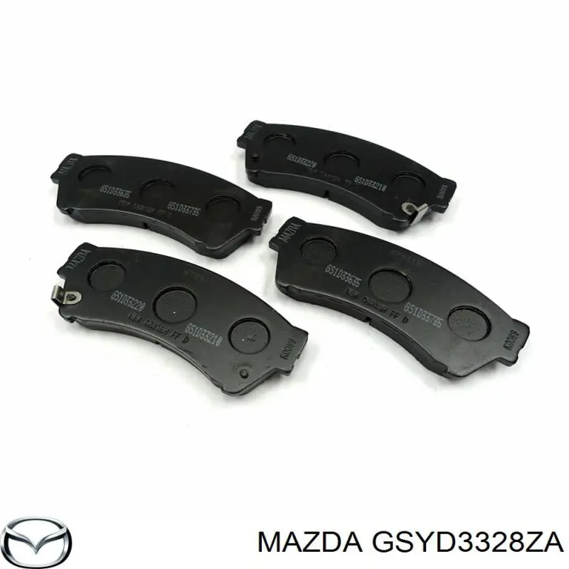 Гальмівні колодки Mazda GSYD3328ZA ціна, від 25.37 USD