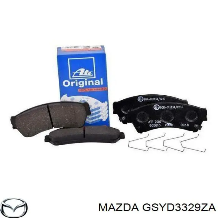 Гальмівні колодки Mazda GSYD3329ZA ціна, від 26.22 USD