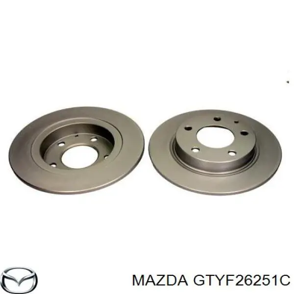 Диск гальмівний задній Mazda GTYF26251C
