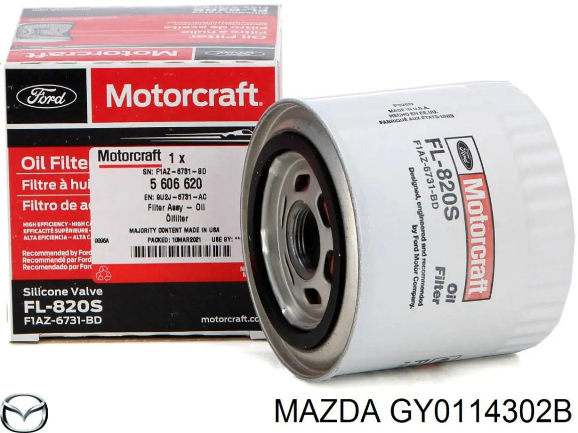Масляний фільтр GY0114302B Mazda