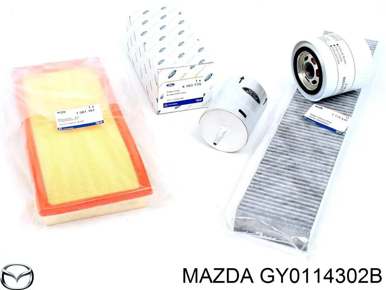 Масляний фільтр двигуна Mazda GY0114302B ціна, від 6.31 USD